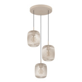 EGLO hanglamp Romazzina Ø46 cm 3-lichts zandkleur