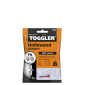 Toggler hollewandplug TH6 9-13 mm 6 stuks