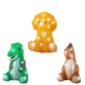 Beeldje LED verlichting dinosaurus per stuk