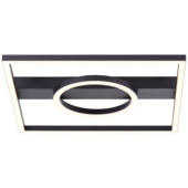 Brilliant plafondlamp Maureen 24W 2700lm zwart