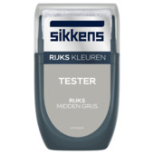 Sikkens muurverf kleurtester Rijks midden grijs mat 30 ml