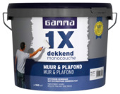 GAMMA 1x dekkend muur & plafond latex mat RAL 9016 verkeerswit 10 liter