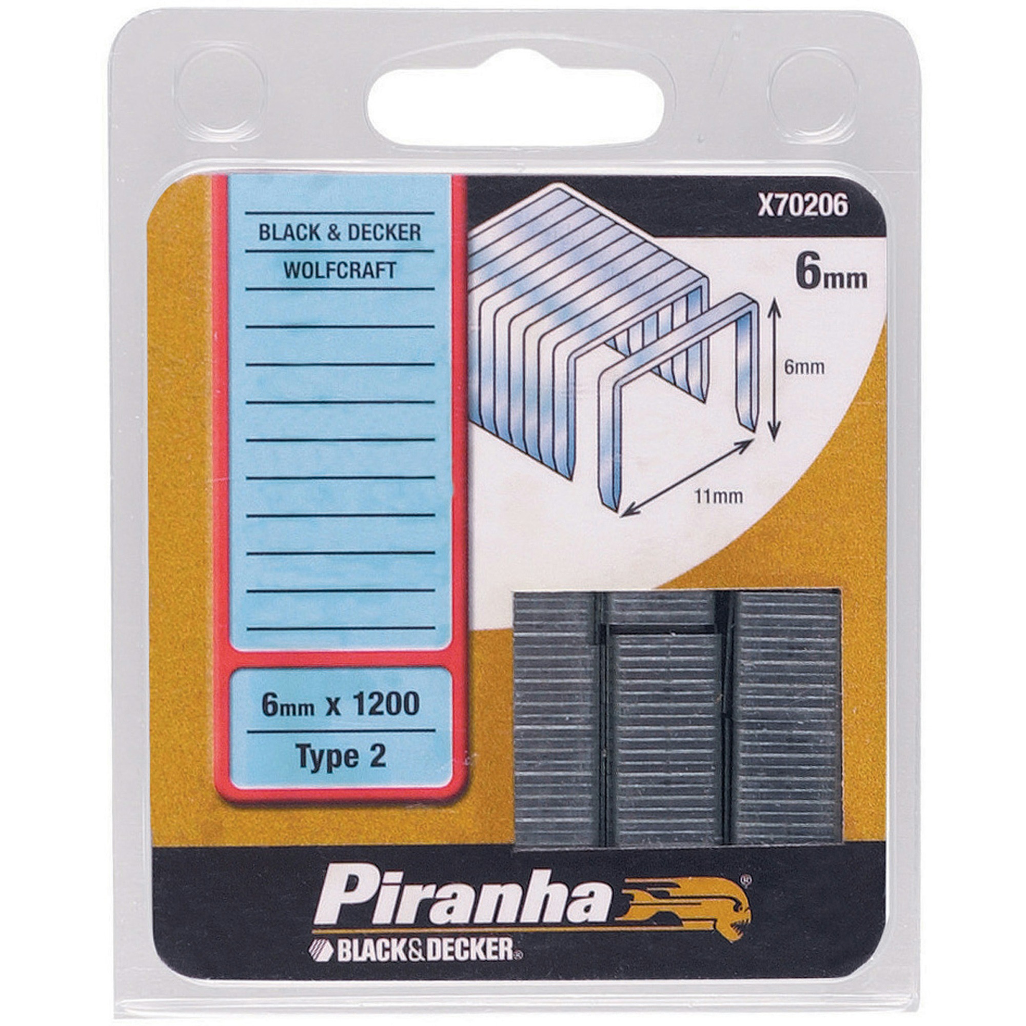 Piranha Nieten Type 2 6 Mm 1200 Stuks X70206 Qz piranha kopen in de aanbieding