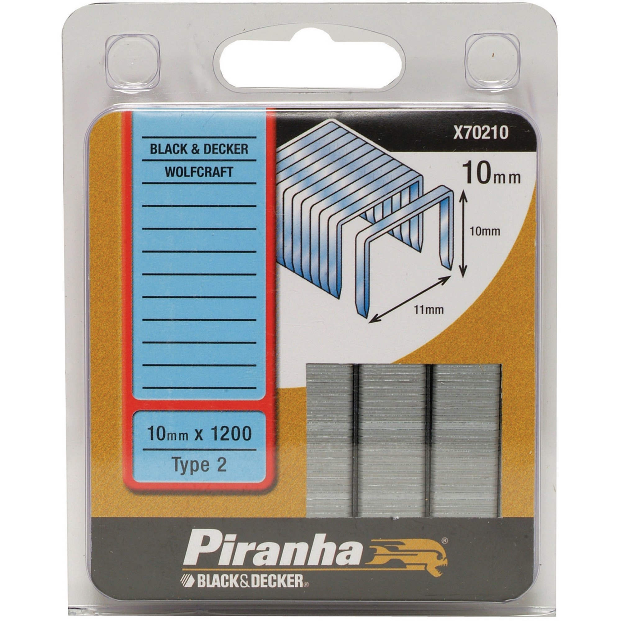 Piranha Nieten Type 2 10 Mm 1200 Stuks X70210 Qz piranha kopen in de aanbieding