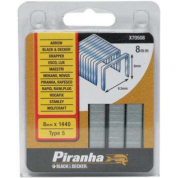 PIRANHA NOIR & DECKER 5x CHOIX DE FORETS À BOIS, TAILLES 4, 5