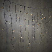 Luca Lightning lichtgordijn pegelvormig  klassiek wit LED verlichting 3.5 m inclusief timer