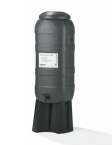 Harcostar regenton Rainsaver grijs kunststof 100 L 40 x 40 x 126