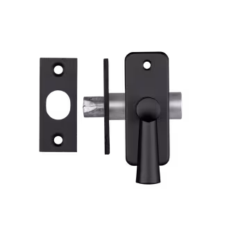 AXA inboorgrendel doornmaat 25mm zwart incl sluitplaat