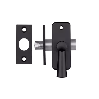 AXA inboorgrendel doornmaat 35mm zwart incl sluitplaat