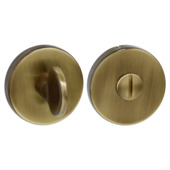 GAMMA vrij-bezet rozet rond messing antiek