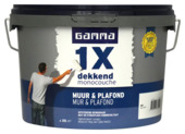 GAMMA 1x dekkend muur & plafond latex mat wit 2,5 liter