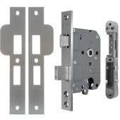 AXA veiligheidsslot 7420 incl sluitkom pc55 rechte voorplaat rvs SKG**