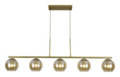 GAMMA Hanglamp Esfera 5-lichts messing 130cm x Ø16cm