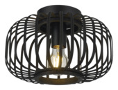 GAMMA Plafondlamp Joy bamboe zwart Ø28cm