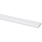 Koplat recht 12x45mm 270cm mdf r9003