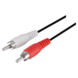 Q-Link tulp kabel 2RCA/2RCA male-male 10 meter rood/wit