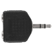 Q-Link stereo splitter 3,5 mm 1 male/2 female