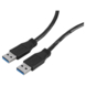 Q-Link USB kabel 3.0 USB-A male/male 2 meter zwart