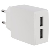Q-Link stekkers 230V 2 USB wit