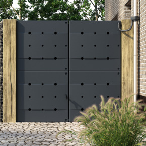 Rainblock regenton zwart kunststof 165 L - 2 stuks