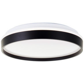 Brilliant plafondlamp Britt zwart dimbaar Ø33 cm 22W 2300lm
