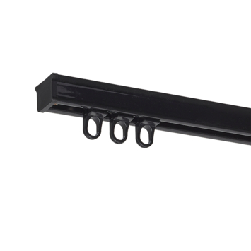 Gordijnrail Basic Zwart