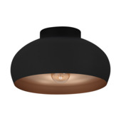 Eglo plafondlamp Mogano Ø 28 cm zwart-koper