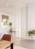 Roomdivider lamellen recht wit 15x240cm