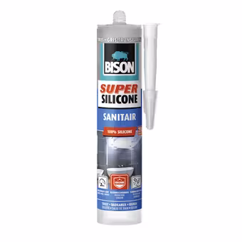 Bison super silicone kit sanitair grijs 300 ml