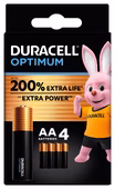 Duracell Batterij AA Alkaline Optimum 4 stuks