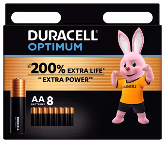 Duracell Batterij AA Alkaline Optimum 8 stuks