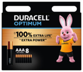 Duracell Batterij AAA Alkaline Optimum 8 stuks