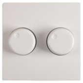 Centraalplaat Duodimmer Wit geschikt voor Gira ST55