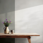 Lattenwand vilt Perth beige, 260x52,6cm dikte 8mm, 1,368m²