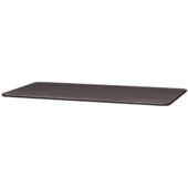 WOOOD tafelblad Tablo afgerond mid brown 24 mm 200x100 cm