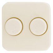 Centraalplaat Duodimmer Crème geschikt voor Busch Jaeger Reflex SI