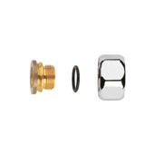 Grohe aansluitkoppeling voor 2-greepsmengkranen 1/2" chroom