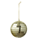 Spiegelbal glas champagne goud - 8cm