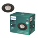 Philips inbouwspot LED Sparkle 1x5,5W zwart 2700K