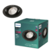 Philips inbouwspot LED Pomeron sceneswitch 1x5W 2700K zwart