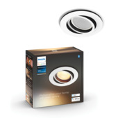 Philips Hue inbouwspot Miliskin wit - warm tot koelwit licht 4.2W - 1 spot