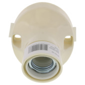 Schroefrand crème schuin voor bol 60W