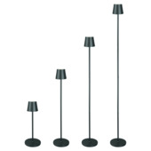 Vloerlamp Linea draadloos LED 3W USB oplaadbaar, zwart