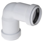 Bocht 90° PPC wit 40x40 mm