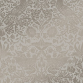 Vliesbehang William Morris at Home Strawberry Thief Fibrous Naturel (dessin 124238)