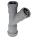 T-stuk 45° PPC grijs 32x32x32 mm
