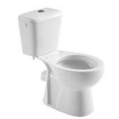 OK toilet duoblok toilet met PK muuraansluiting zonder zitting