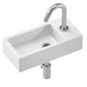 Atlantic fonteinset Billy wit mat rechts