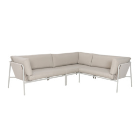 Wakefield loungeset Kiel beige metaal