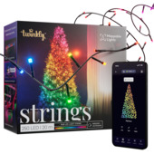 Twinkly Strings RGB 250 lampjes zwart/groen